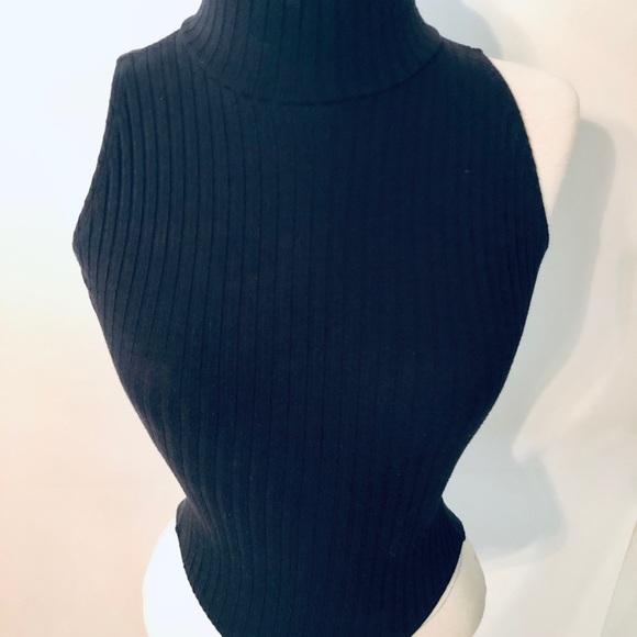 Mock-Neck Ribbed Bodysuit - Picture 2 of 6